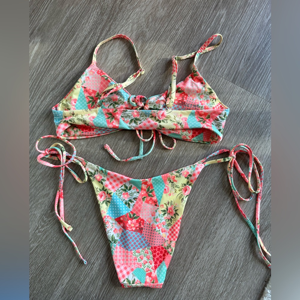 Oneone Patchwork Bikini Set - image 6